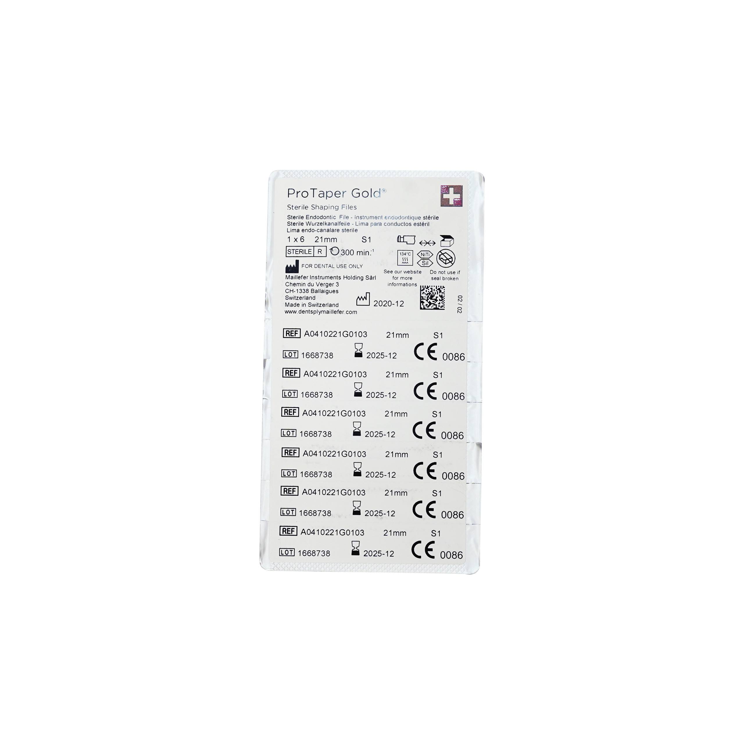 Dentsply Protaper Gold 21mm S1